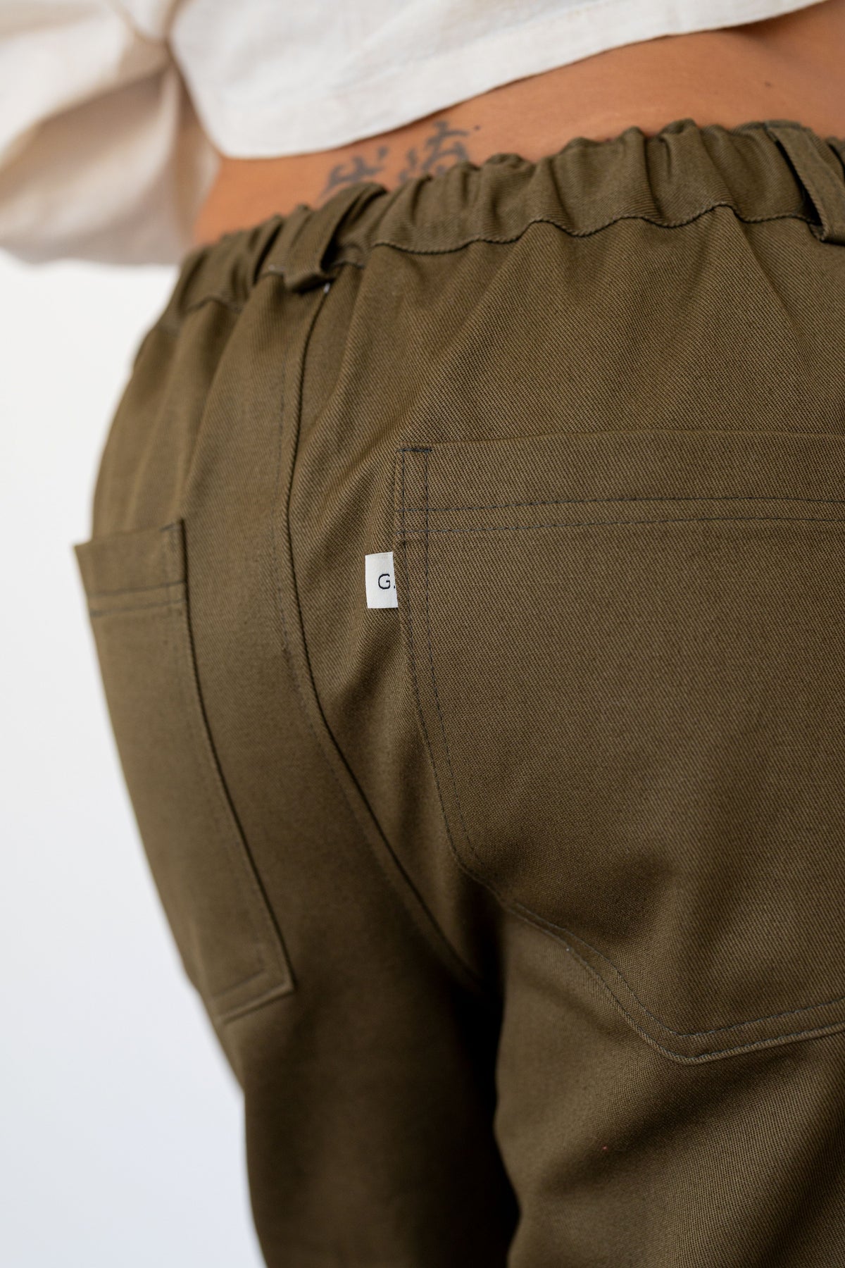 Verso Trousers Brown Cotton