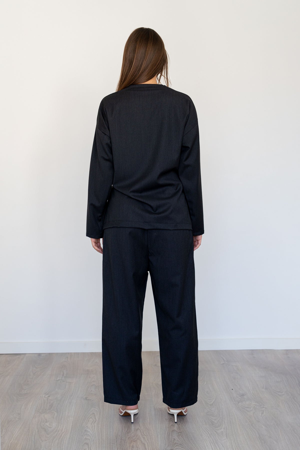 Column Trousers Dark Wool