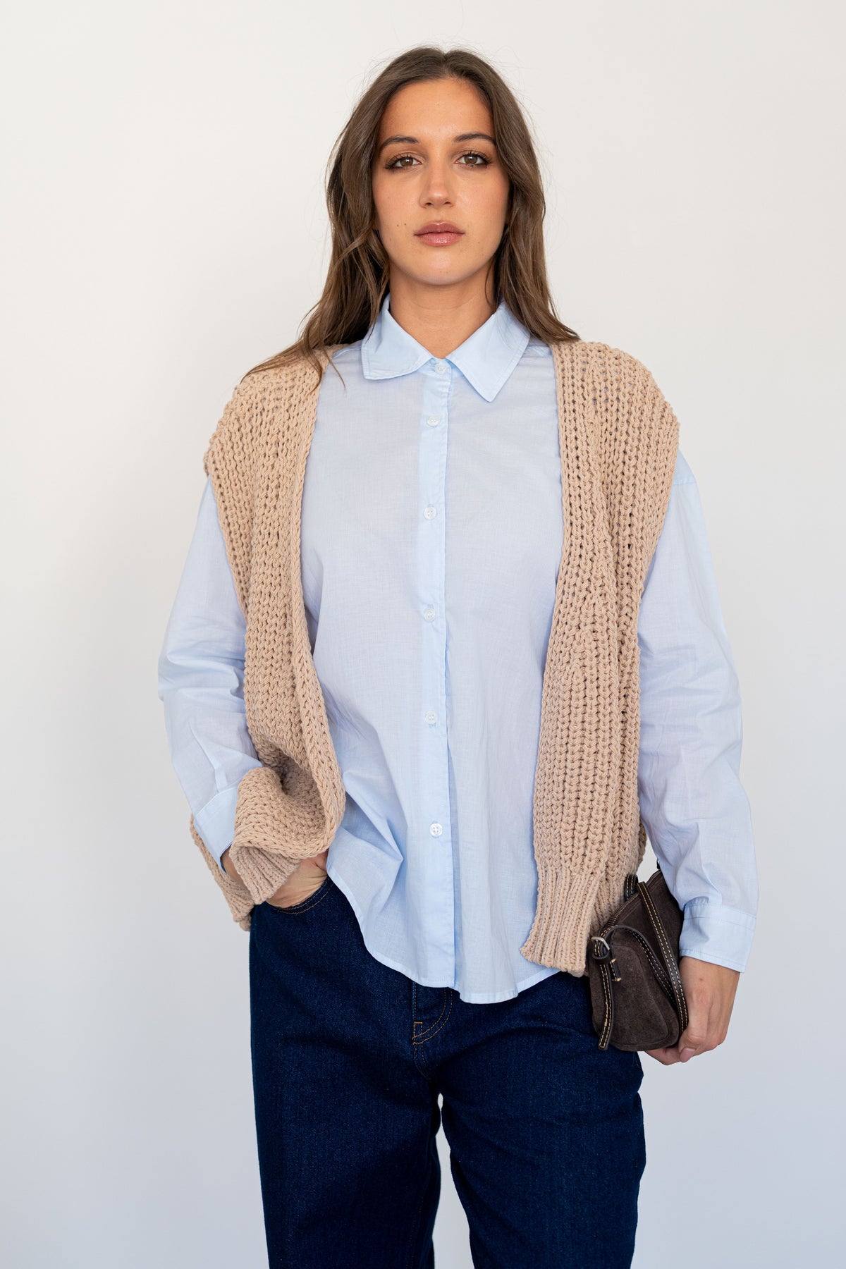 Paper Blouse Sky Blue